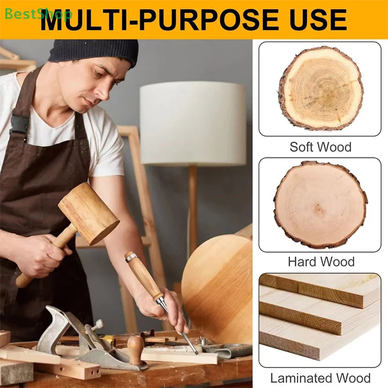 ❤﻿ Professional Woodworking Carving Chisel 4Pcs/Set Wood Carving Tools DIY Auxiliary Tools 6/12/18/24mm