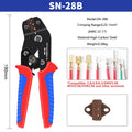 DuPont crimping tool pliers SN-28B terminal clamp crimper (0.25-1mm ²) AWG23-17 Terminal Clamping Tool Pliers Wire Hand Tool