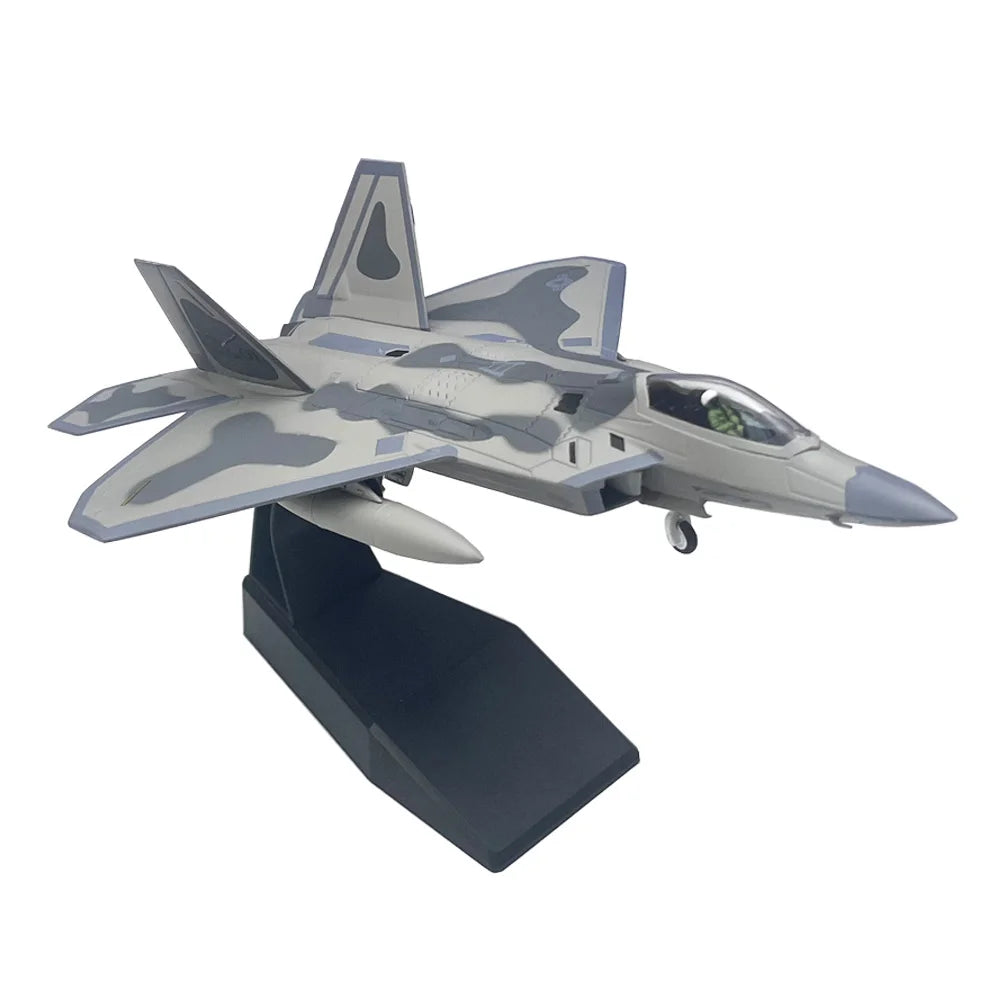 1:100 1/100 Scale US Lockheed Martin F-22 F22 Raptor Fighter Plane Diecast Metal Airplane Aircraft Model Boy Birthday Gift