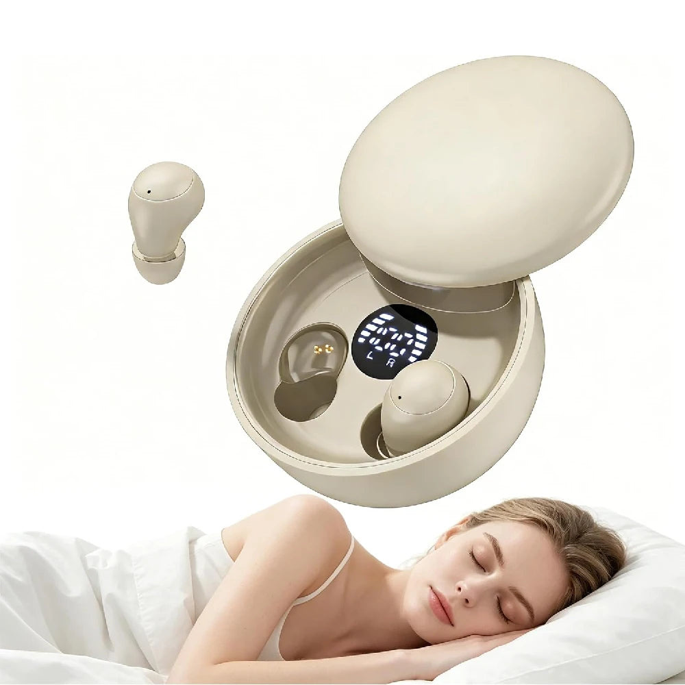 Mini Invisible Bluetooth Earbuds,Ultra-Light Comfort Fit Sleep Headphones for Side Sleepers,Mini Noise Blocking Sleep  Earphones