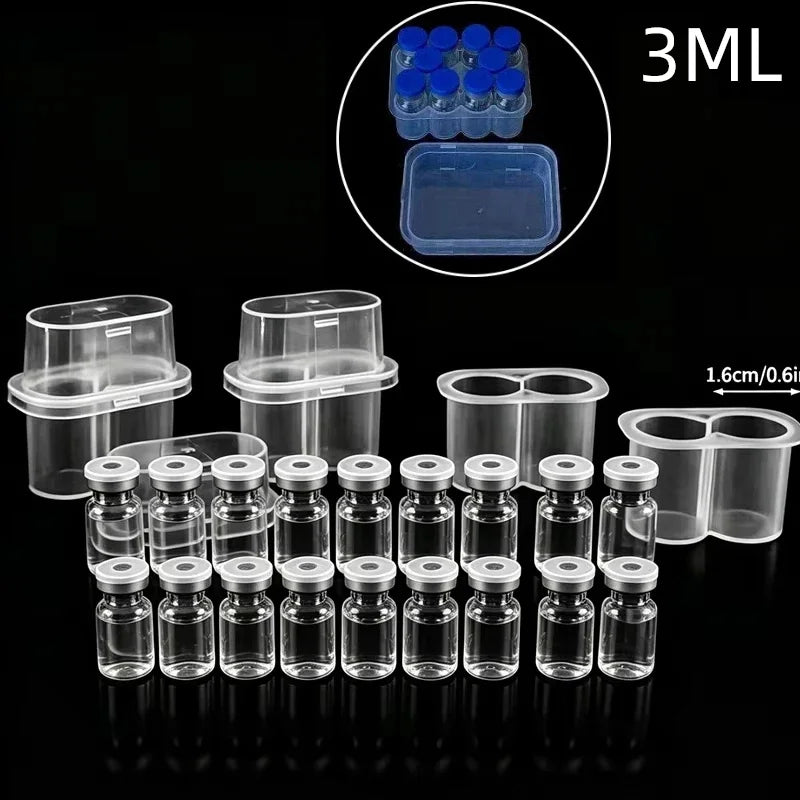10-50PCS Peptide Storage Box 3ml Vial Case Peptide Storage Case Peptide Container Fridge Peptide Storage Box Peptide Holder