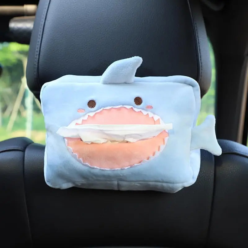 Car Cartoon Penguin Seatback Hanging Tissue Holder Armrest Box Decor