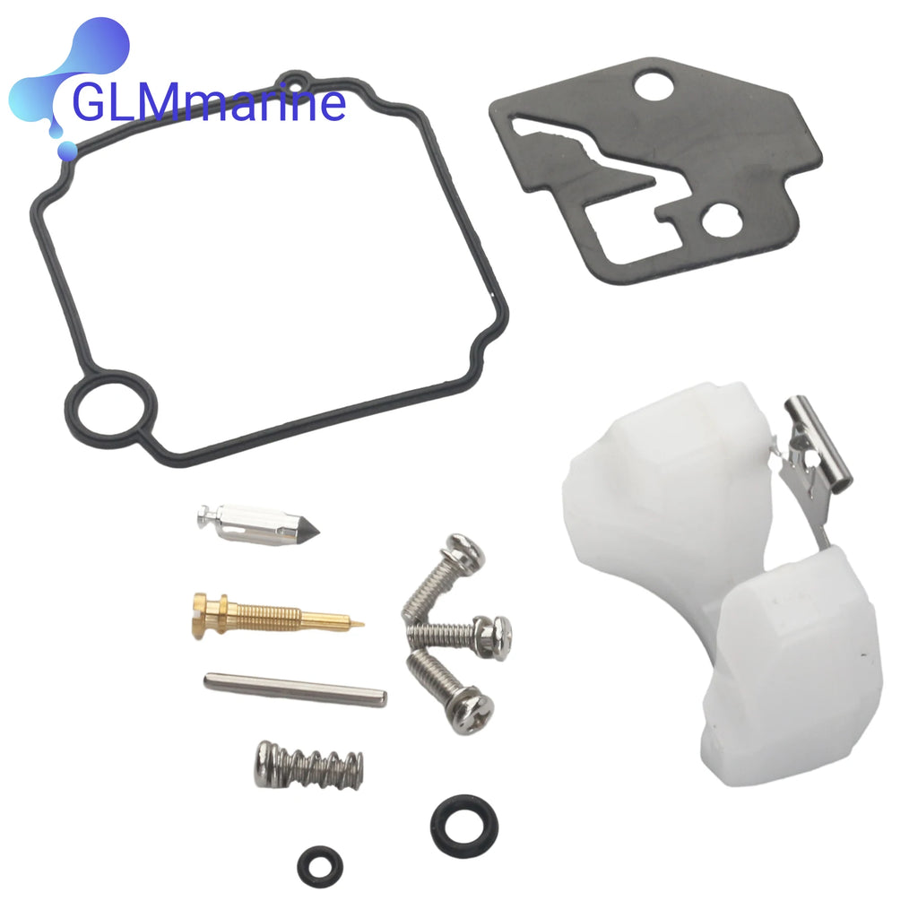 Outboard Carburetor Repair Kit 66M-W0093-00 Compatible with Yamaha 9.9HP 13.5HP 15HP 4-Stroke Boat Engines 66M-W0093-01 802706A1