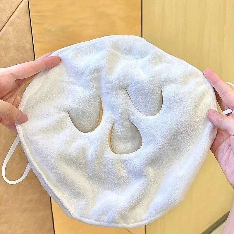 Hot Compress Face Towel Reusable Face Mask Towel for Hot Cold Skin Care Beauty Facial Care Tools Skin Moisturizing Towel