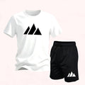 2026 Summer Fashion Trendy Casual Sports Two Piece Set Youth Men's Short Sleeved T-shirt + Shorts Set6