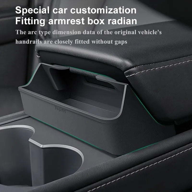 For Tesla 2023 Model 3 Model Y Central Control Armrest Glasses Pocket Accessories 2023 Glasses Case Silicon Storage Casket