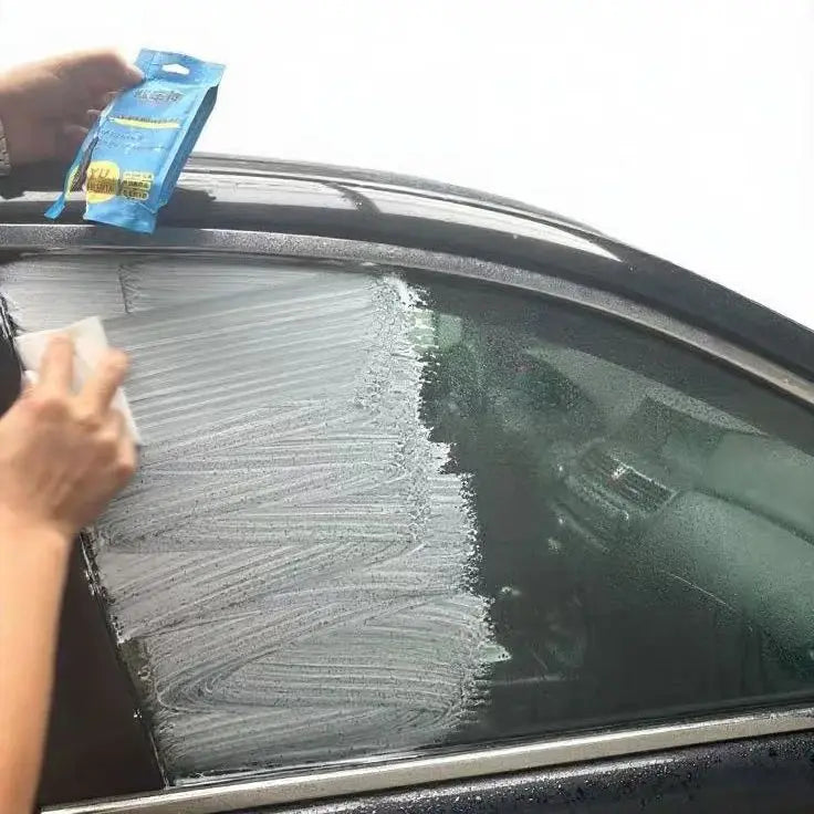Portable Disposable Car Windshield Oil Film Remover Sponge Cleaning Brush - Front Inner Glass Cleaner for Cars