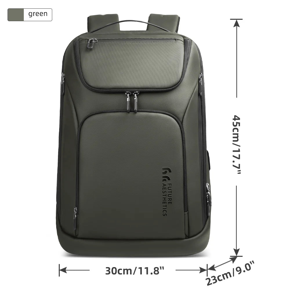 HK Travel Business Backpack for Men Large Capacity 17 Inch Laptop Backpack Multifunctional Anti-Theft Backpack Weekender Daypack