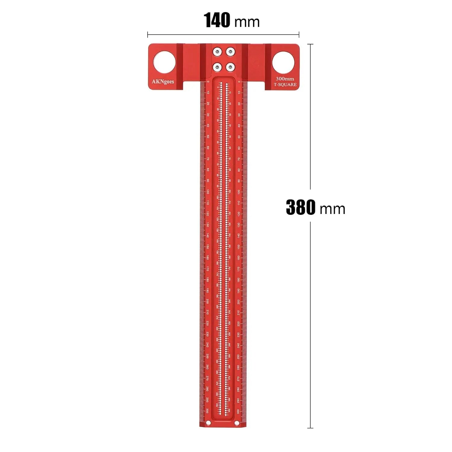 300/400/500/600MM woodworking T-shaped ruler, marking ruler, aluminum alloy line marking gauge, measuring tool