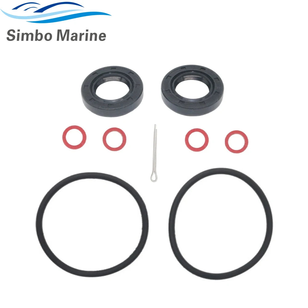 Lower Unit Seal kit For Yamaha 2 Stroke 20 25 30 HP Outboard Engine 93210-60MA3-00 93210-60M17-00 93101-20M07 90430-08003-00