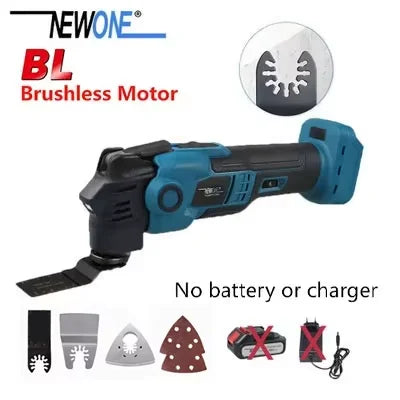 NEWONE 18V Brushless Quick release Oscillating tool Multi functional tool Renovator Electric trimmer Compatible for LXT 18V