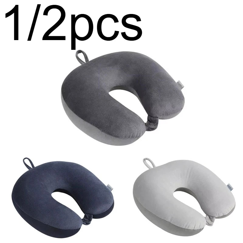 1/2pcs Car Neck Pillow Soft Travel Pillow with Foam Particles for Comfort on Airplanes Cars and Home Office Use Stuffed Toy