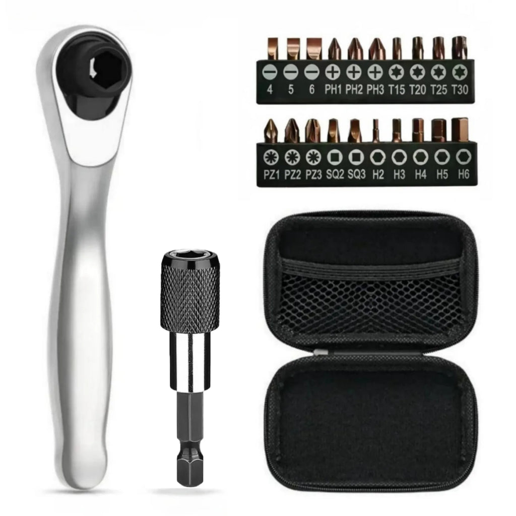 22IN1 Bike Allen Key Spanner Single-Ended Torque Ratchet Wrench Set Match 1/4 Inch Screwdriver Set For Bicycle Hand Repair Tools