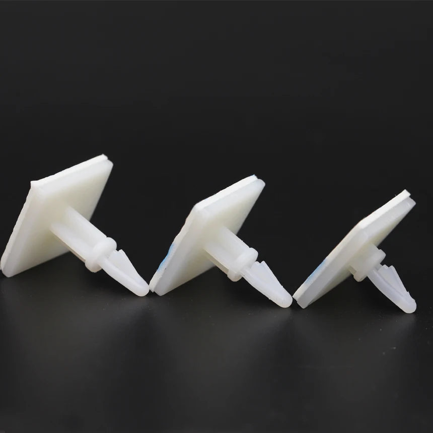 ASS-5/6/8/10/13/16 20*20mm Nylon 4mm Bore PCB Board Support Holder Locking Snap-In Fixed Pillar Adhesive Column Spacer Standoff