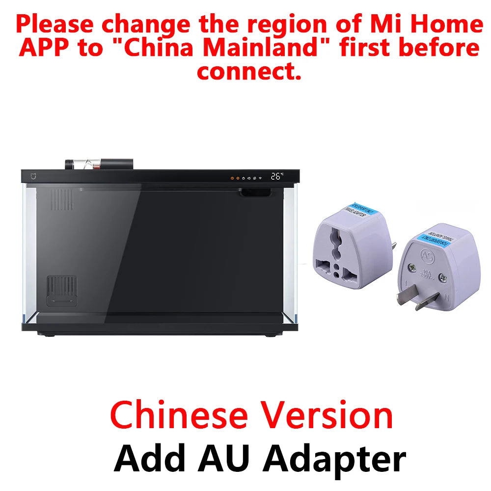 Xiaomi Mijia Smart Fish Tank Work With Mijia APP Mobile Controlled Remote Feeding Smart Lighting System Light Aquarium 20L-CN