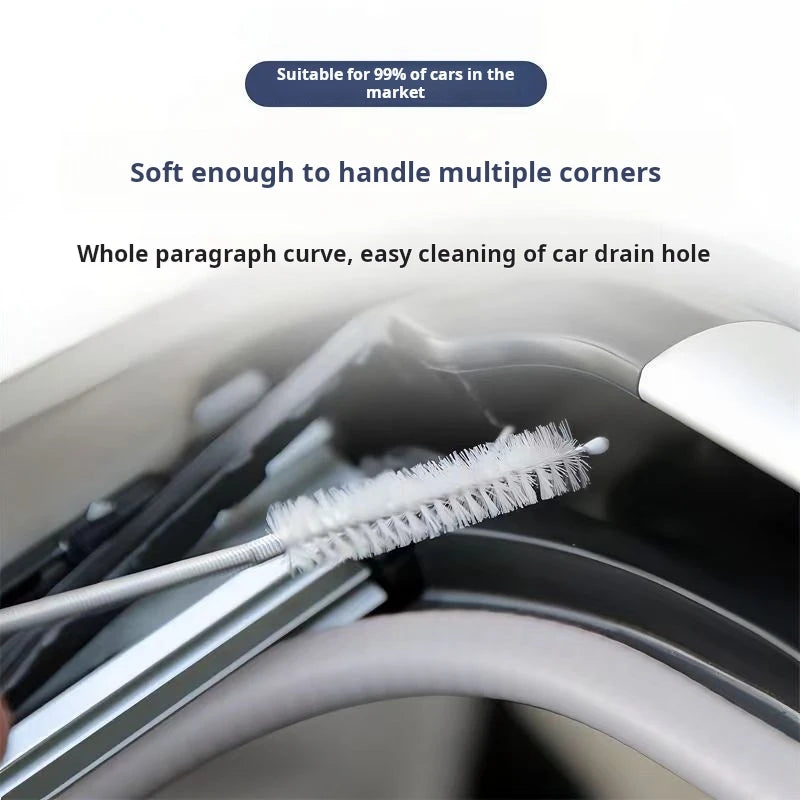 3m/5m Car Drain Dredge Cleaning Brush Auto Sunroof Drain Hole Clog Brush Long Hoses Cleaning Tool Universal Drain Pipe Cleaner