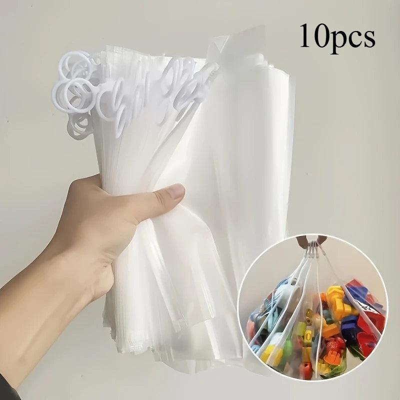 10pcs Storage Bags for Clothes, Underwear, Toiletries, Makeup - Heavy-Duty, Space-Saving for Suitcase, Drawer, Bathroom, Office