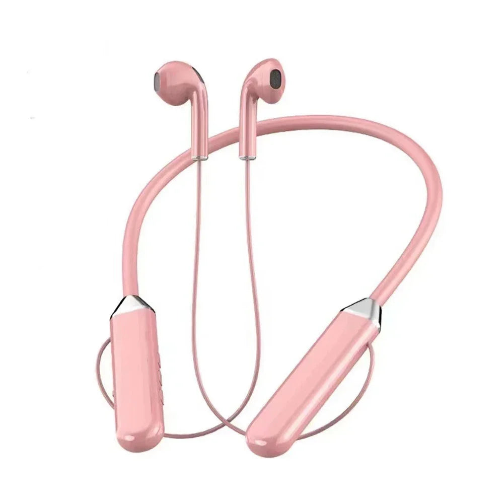 Neckband 5.2 Bluetooth Headphones Extra Long Standby Stereo Noise Reduction Earplug Sports Headphones With Digital Display