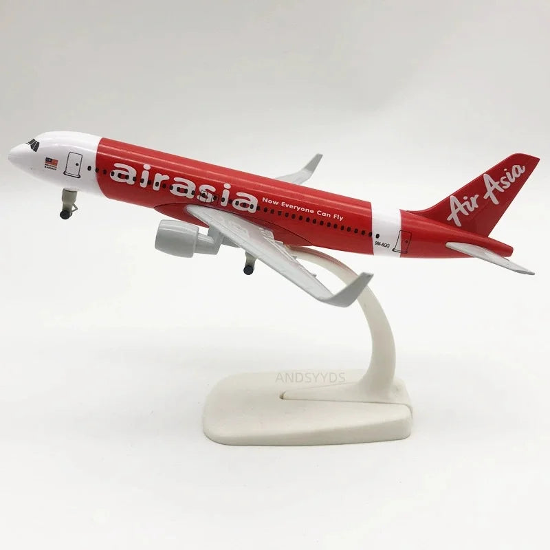 20cm Airplane Model A320 Series Metal Scale Aircraft Diecast Aviation Collectible Miniature Children Toys Souvenir With Stand