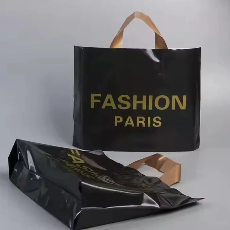 50Pcs Customized gift bags for birthday party wedding plastic bags candy gift boxes for clothes packaging bags for printing logo