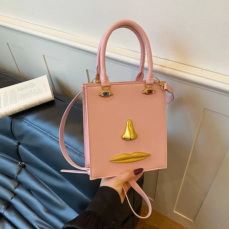 Unique Texture Diaper Bag Women's Luxury Leather Tote Vintage Crossbody Bag Minimalist Designer Large Capacity Elegant