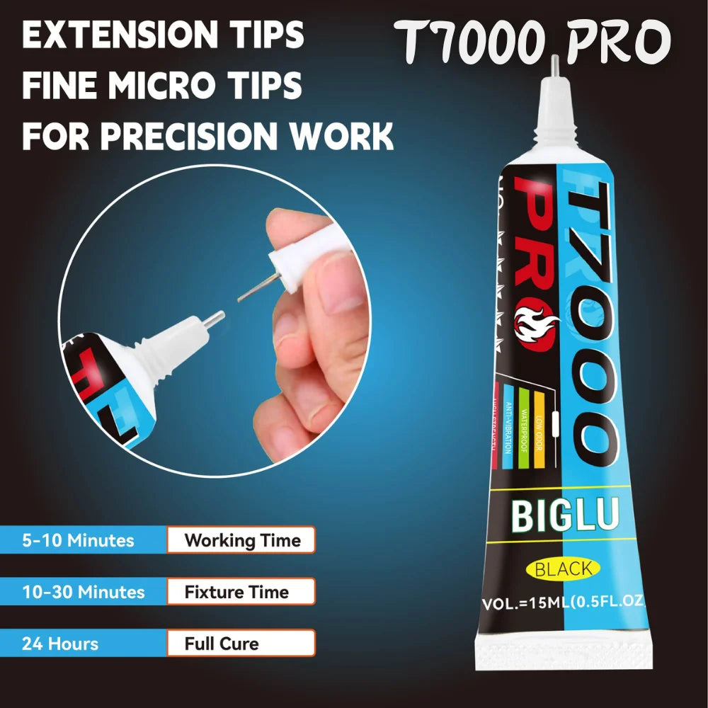 BIGLU T7000 PRO Glue Black Adhesives Phone Adhesive DIY Screen Repair Sticky Tablet PC Repair Screen Glass Frame Glue