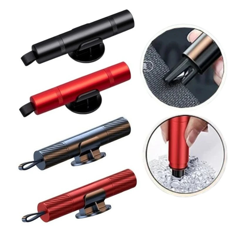 2-in-1 Car Emergency Escape Tool Safety Hammer Seat Belt Cutter Window Glass Breaker Escape Compact Rescue Auto Accessory