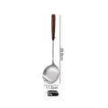 1Pcs Stainless Steel Turner With Wooden Handle Heat-Resistant Long Handle Soup Ladle Spatula Kitchen Cooking Utensils