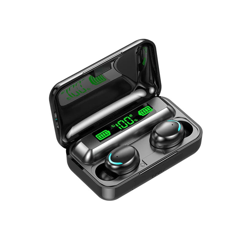 New Bluetooth Headphones 9D Stereo High Bass Sport Earphones Handfree Touch Control Tws Wireless Earbuds Waterproof Headset