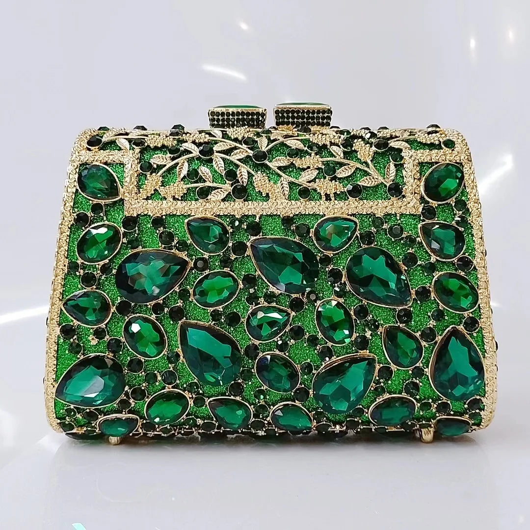 Sparkling Party Bags Luxury Banquet Wedding Engagement Full Diamond Crystal Bag Girl Birthday Photo Clutch Bag Rhinestone Purse