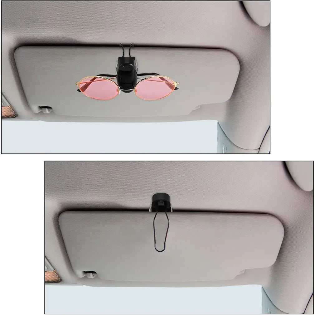 Universal S-type Car Glasses Clip Sun Visor Sunglasses  Eyeglasses Card Pen Holder Clip Auto Ticket Holder Auto Case