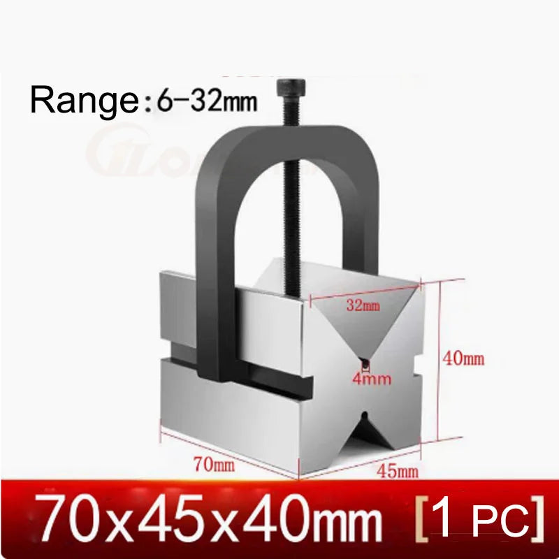 1pc New V30 V33 High Precision V Block Clamp set Machinist Blocks Precision Matched Multi-use Gauge 45x40x36mm Measureing Tool