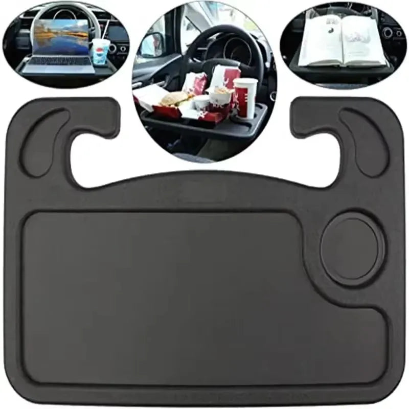 Car Tray Table  Computer Desk Mount Stand Eat Work Car Steering Wheel Dining Table Bracket Drink Food Coffee Tray Board