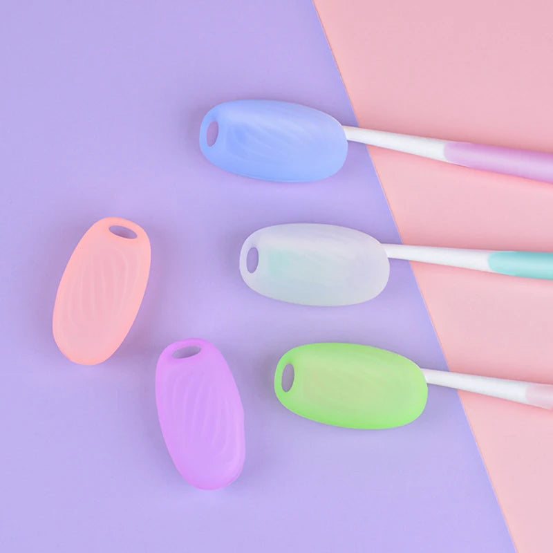 1PCS Silicone Toothbrush Head Covers Portable Toothbrush Cover Case Travel Hiking Camping Toothbrush Box Brush Cap Case Support