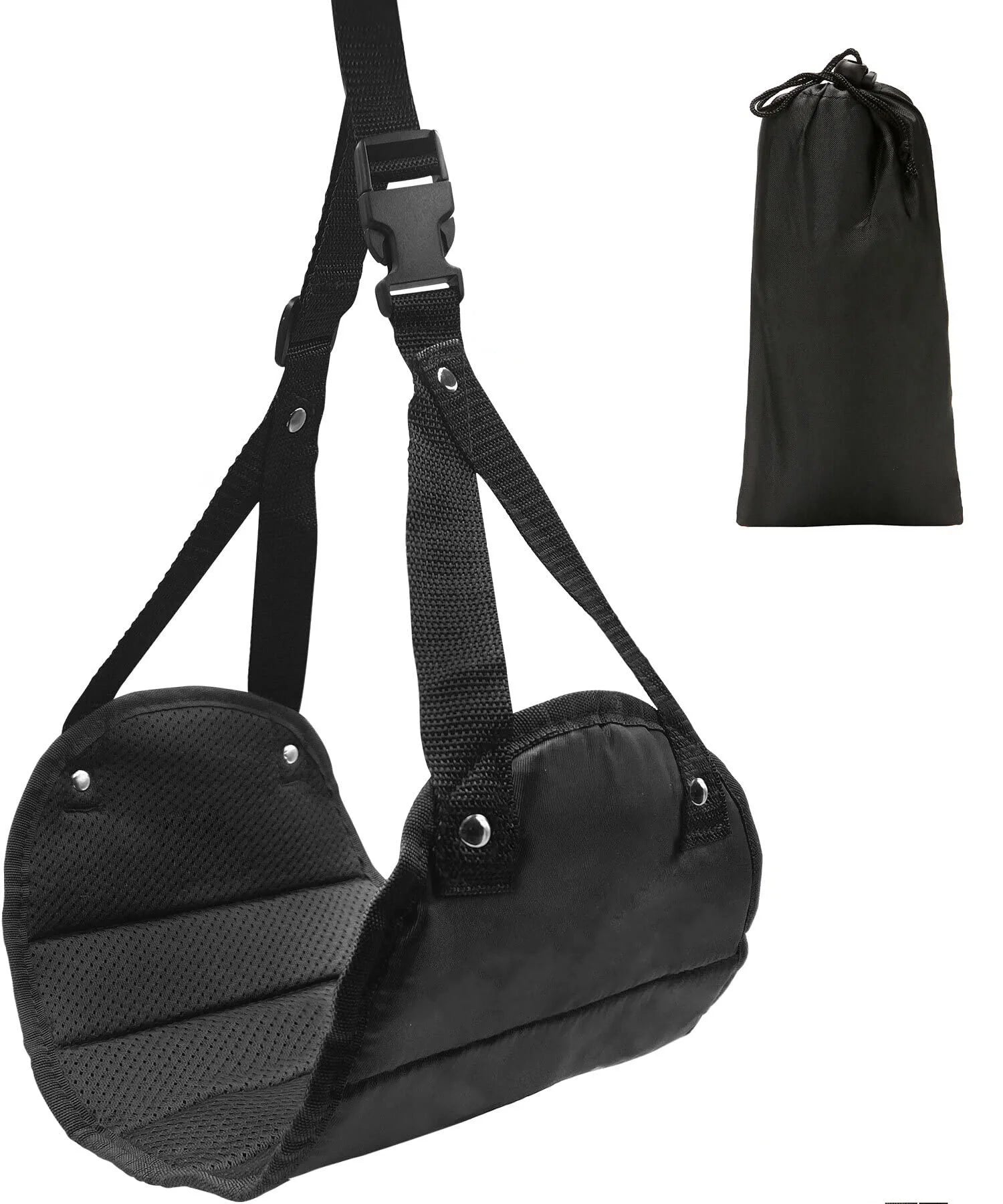 1PC Portable Foot Hammock Adjustable Strap Office Airplane Travel Under Desk Resting Support Leg Relief Foot Rest