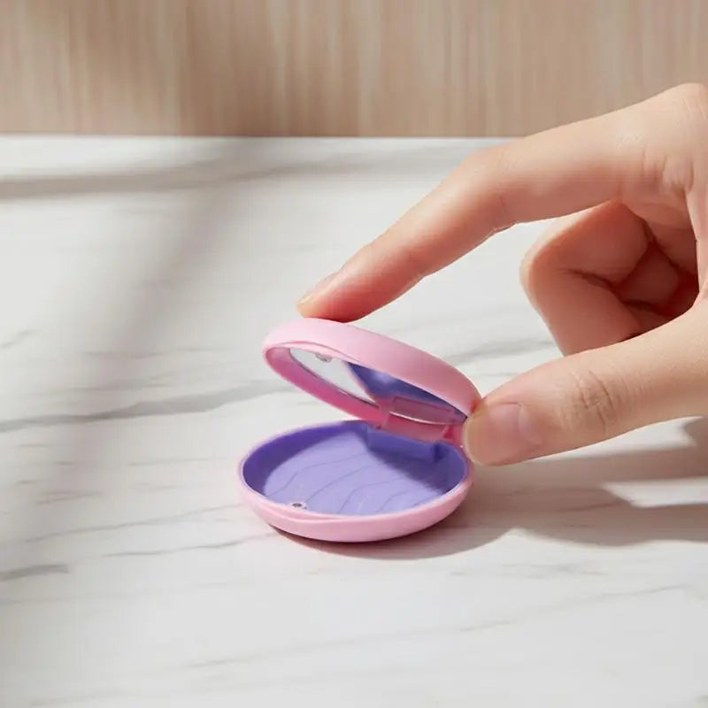 Dental Invisible Bracess Retainer Case Magnetic Portable Mouth Guard Denture Storage Box Tooth Case With Mirror Travel