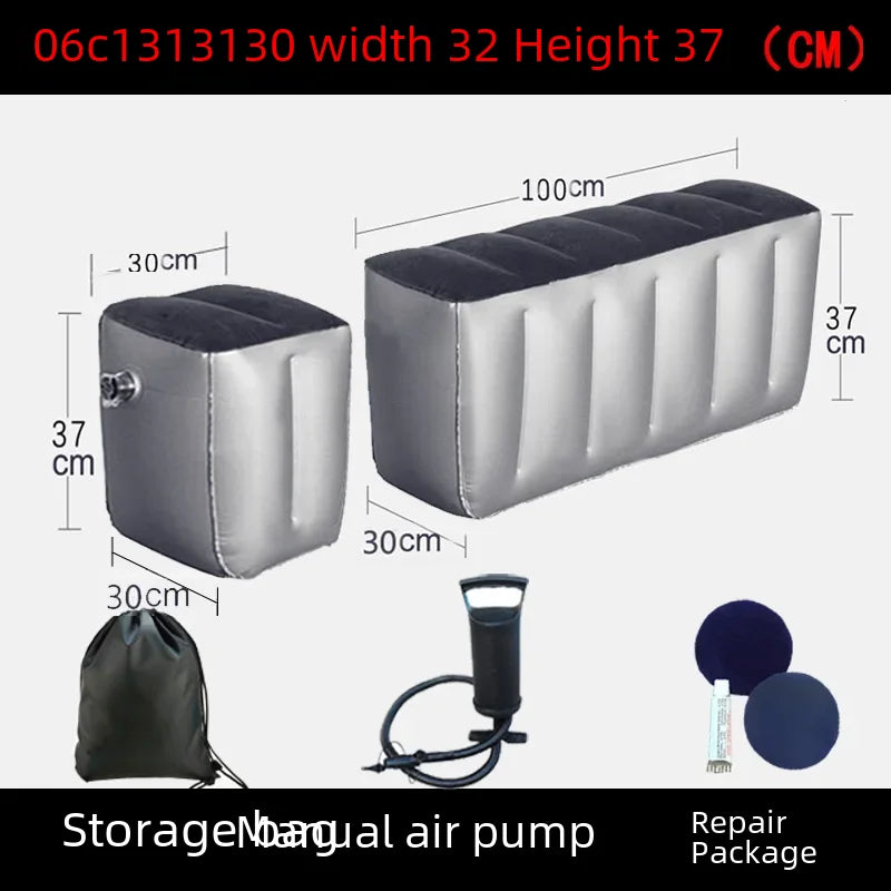 Inflatable Car Bed For Travel Suitable For Sedans Suvs Business Vehicles Rear Seat Sleeping Pad Footrest Filling Pad