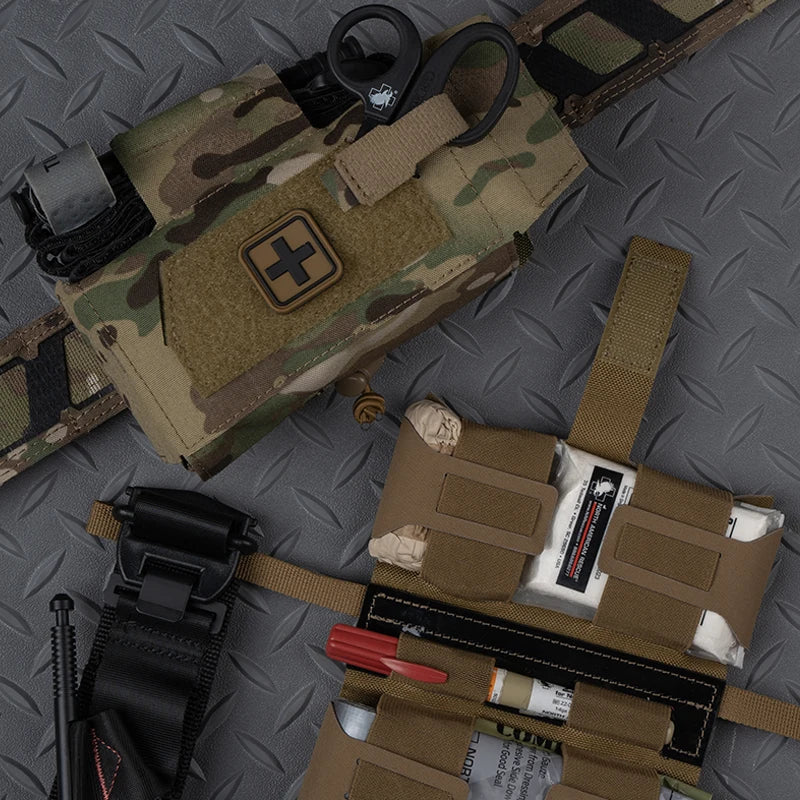 Tactical  MD2 Compact Medical Pouch V3 IFAK First Aid Trauma Kit Outdoors Hunting Camping Patrol Survival Equipment