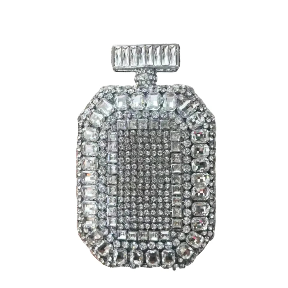 High Quality Luxury New Design Perfume Bottle Diamond Bag, Wedding Party Handbag, Evening Bag, Crystal Clutch