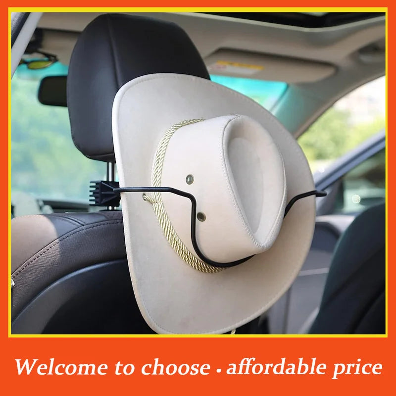 CA 1pc new Car Hat Rack Stainless Steel Car Hat Clothes Storage Bracket Cowboy Hat Holder Rack For Truck SUV Car