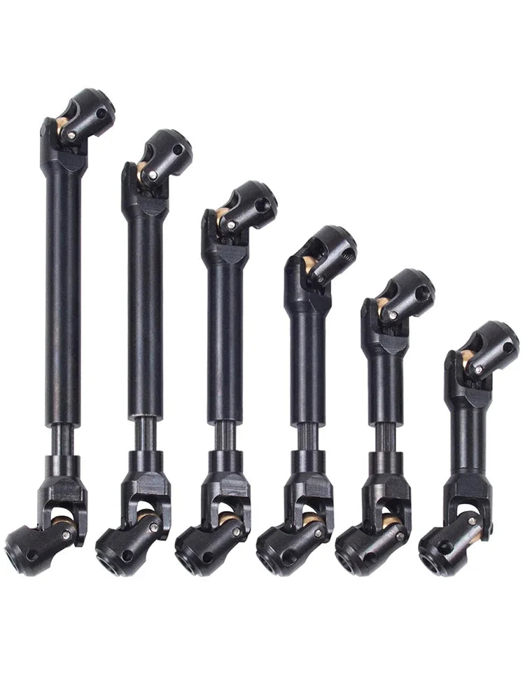 1Pcs Metal Universal Joint Drive Shaft with Internal Spline 60-181mm for 1/10 RC Crawler D90 SCX10 Capra TRX4 TRX6 86100 YK4101