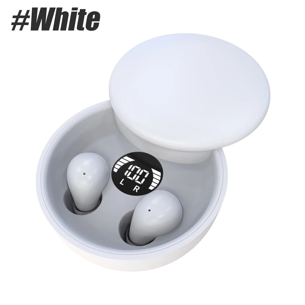 Sleep Invisible Earphone Mini Hidden Headphones in Ear IPX5 Waterproof Wireless Bluetooth Earbuds with Mic HIFI Music Headset