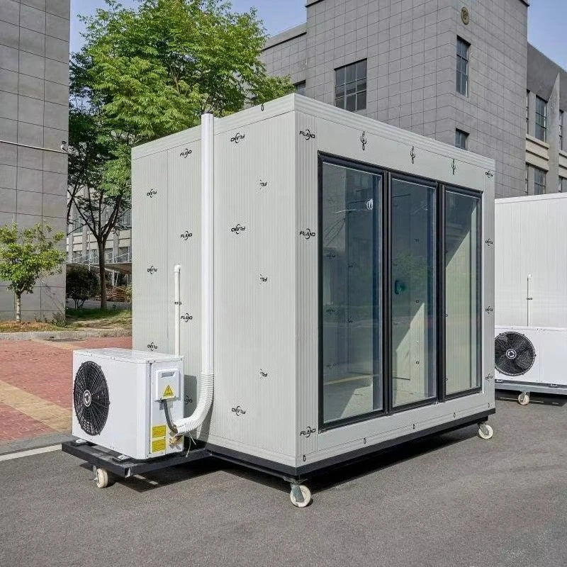 Glass Door Walk in Cold Storage Room Commercial Display Cooler Energy Efficient for Food Lab Kitchen Storage Custom