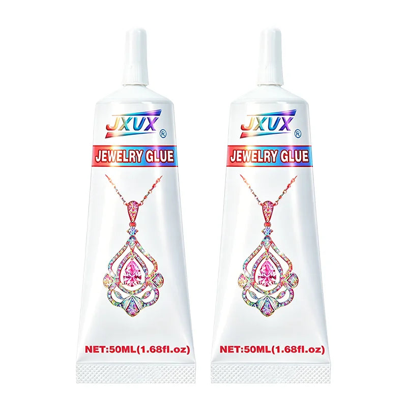 B7000 Jewelry Glue for Making, JXVX 50ML/1.68 fl oz B-7000Multipurpose Super Clear Adhesive for Rhinestone Nail Art Glass