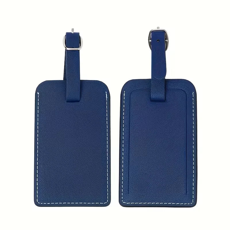 Custom Name Faux Leather Passport and Luggage Tag Set, Luggage Tags, Laser Leather Luggage Tags, Personalized Luggage Tags