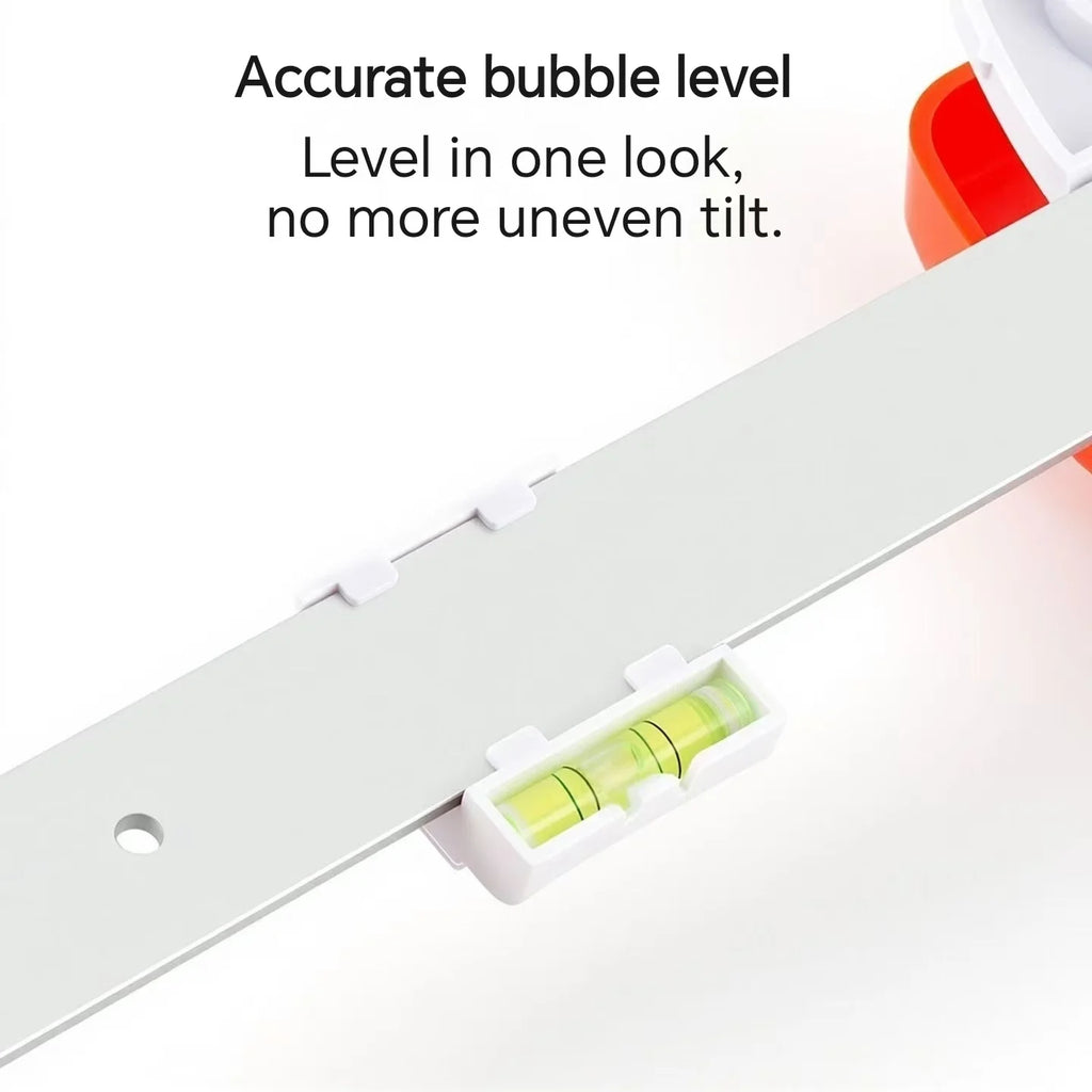 Versatile Picture Hanging Level Ruler Tool Frame Positioning Balance Wall Decor Angle Measuring Tool for Hole Marking