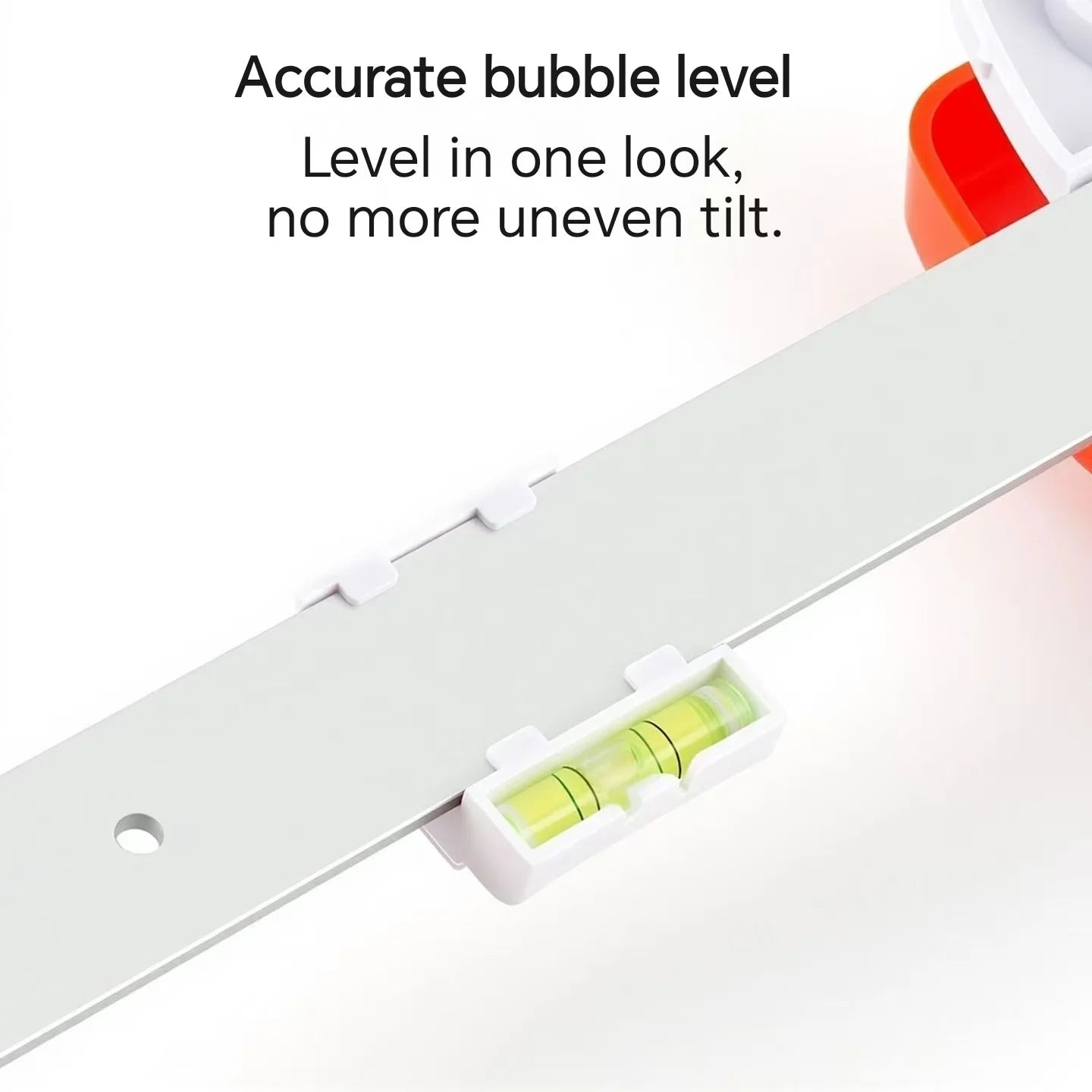 Versatile Picture Hanging Level Ruler Tool Frame Positioning Balance Wall Decor Angle Measuring Tool for Hole Marking