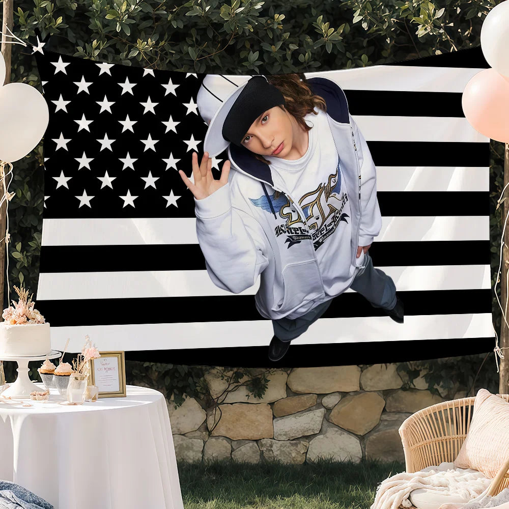 Singer T-Tom Kaulitz flag Custom Camping Garden Decor Party Backdrops Wall Art Family Gifts