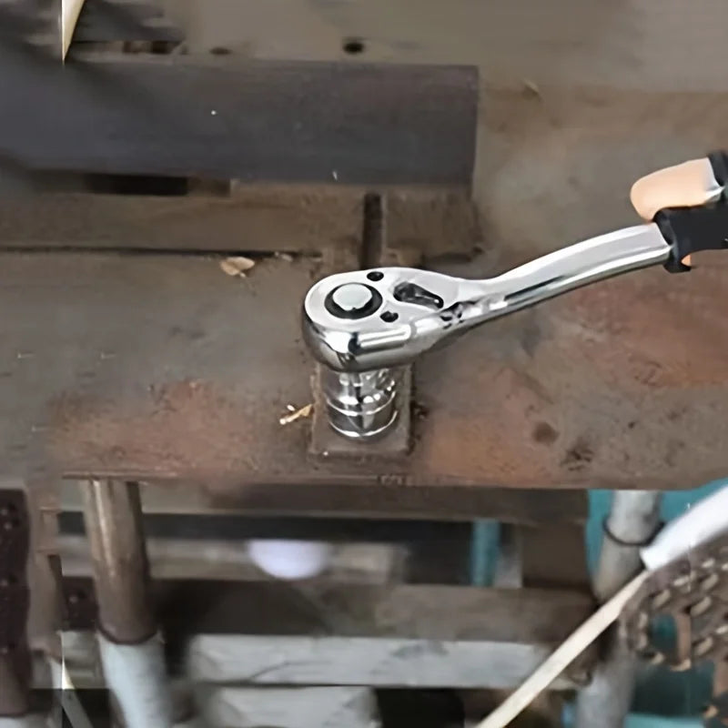 1/4 ",3/8" and 1/2 "Quick Ratchet Wrench Quick Drop Socket Wrench Chrome Vanadium Steel Labor-saving Tool