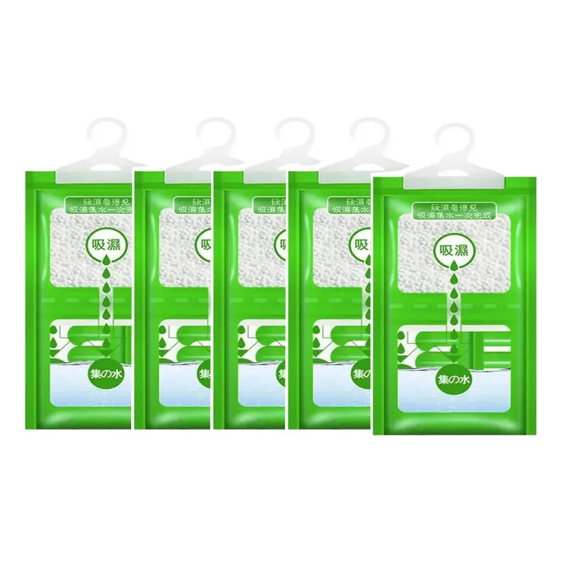 1/5/10PCS Moisture Absorber Hanging Bag Moldproof Wardrobe Antihumidity Bag Dry Bag Dehumidification for Closet Indoor Desiccant